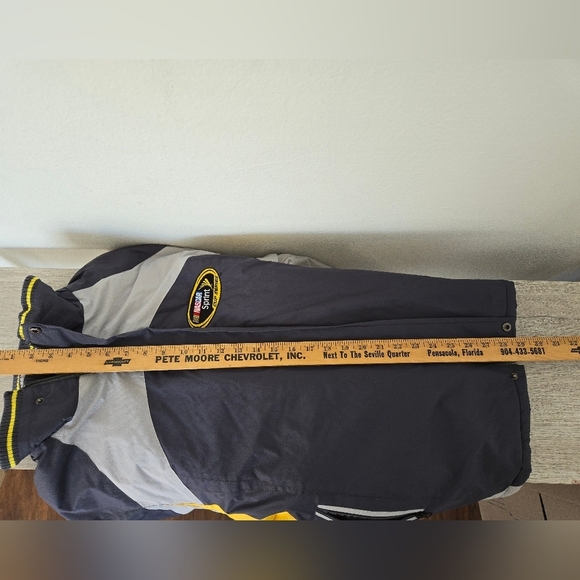 Renegade Nascar Racing Sprint Jacket Mens Size Small polyester Brown spot on le - Picture 5 of 7